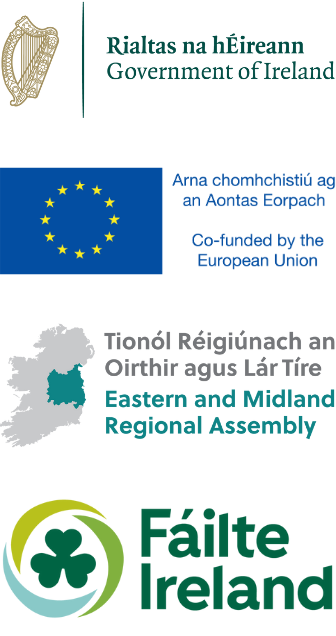 Government of Ireland; Co-funded by the European Union; Eastern and Midland Regional Assembly; Fáilte Ireland